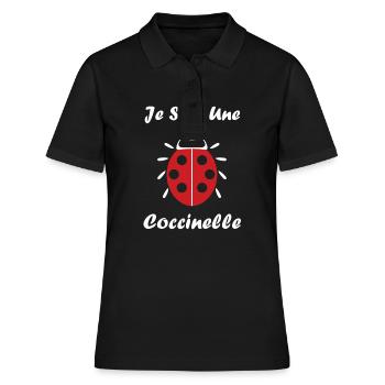 amour Coccinelle - Polo Femme - noir - Devant - Ailine (174cm)