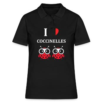 amour Coccinelle - Polo Femme - noir - Devant - Ailine (174cm)