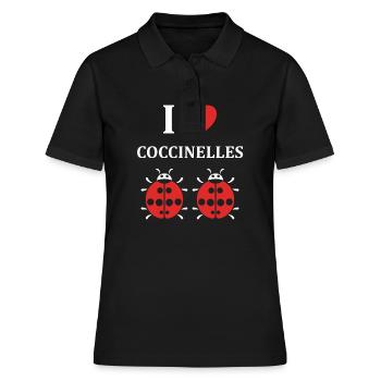 amour Coccinelle - Polo Femme - noir - Devant - Ailine (174cm)