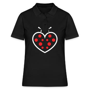 amour Coccinelle - Polo Femme - noir - Devant - Ailine (174cm)