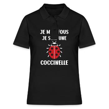 amour Coccinelle - Polo Femme - noir - Devant - Ailine (174cm)