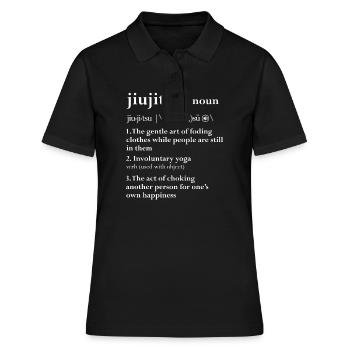 Jiu Jitsu Brésilien Chemises Hommes Drôles BJJ Cadeaux - Polo Femme - noir - Devant - Ailine (174cm)