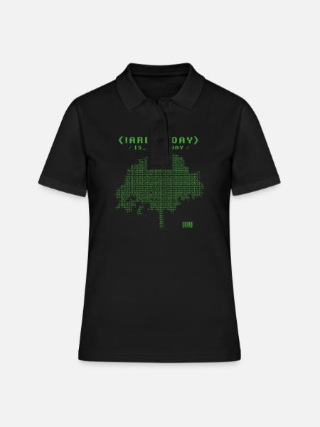 Save the World Plant Trees, Arbor Day is Everyday - Women's Polo Shirt - black