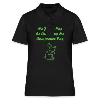 sensibilisation santé mentale - Polo Femme - noir - Devant - Ailine (174cm)