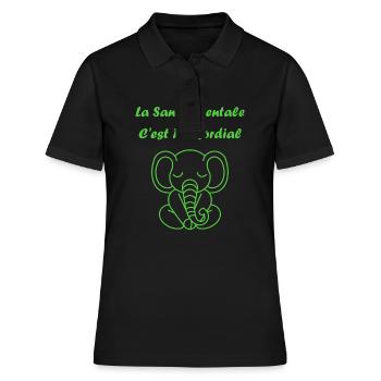 sensibilisation santé mentale - Polo Femme - noir - Devant - Ailine (174cm)
