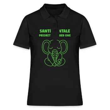 sensibilisation santé mentale - Polo Femme - noir - Devant - Ailine (174cm)