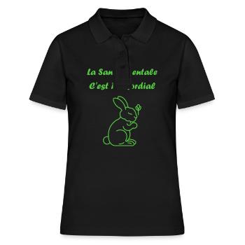 sensibilisation santé mentale - Polo Femme - noir - Devant - Ailine (174cm)