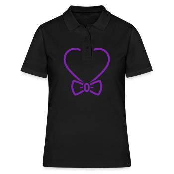 Sensibilisation à la maladie d’Alzheimer - Polo Femme - noir - Devant - Ailine (174cm)