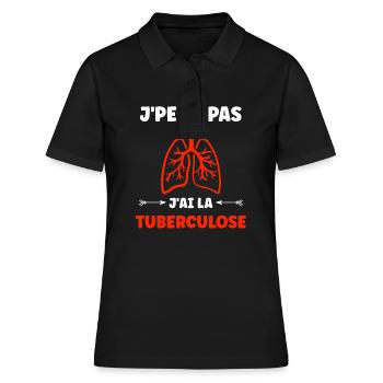 Sensibilisation à la tuberculose - Polo Femme - noir - Devant - Ailine (174cm)