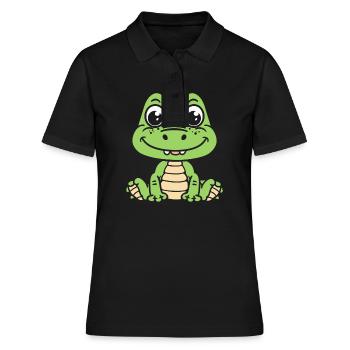 Crocodile - Polo Femme - noir - Devant - Ailine (174cm)