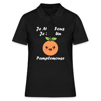 Humour Pamplemousse - Polo Femme - noir - Devant - Ailine (174cm)