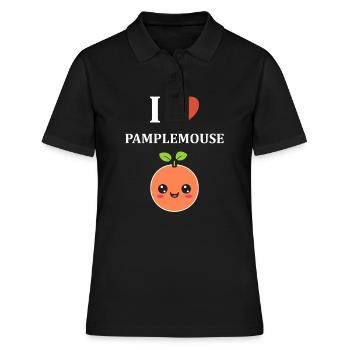 Humour Pamplemousse - Polo Femme - noir - Devant - Ailine (174cm)
