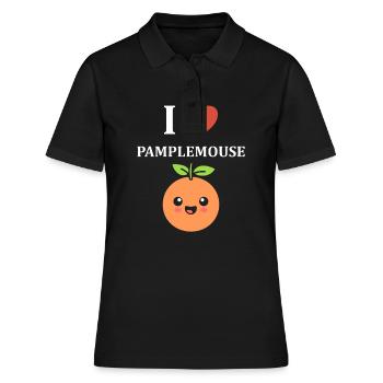 Humour Pamplemousse - Polo Femme - noir - Devant - Ailine (174cm)