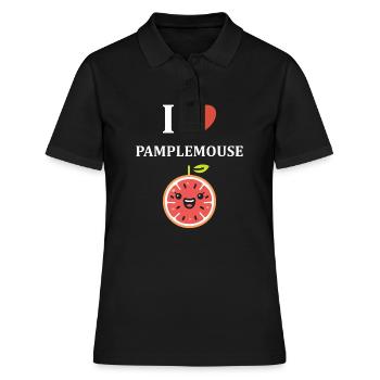 Humour Pamplemousse - Polo Femme - noir - Devant - Ailine (174cm)