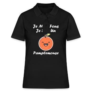 Humour Pamplemousse - Polo Femme - noir - Devant - Ailine (174cm)