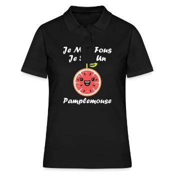 Humour Pamplemousse - Polo Femme - noir - Devant - Ailine (174cm)