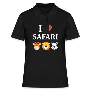 i love safari - Polo Femme - noir - Devant - Ailine (174cm)