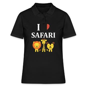 i love safari - Polo Femme - noir - Devant - Ailine (174cm)