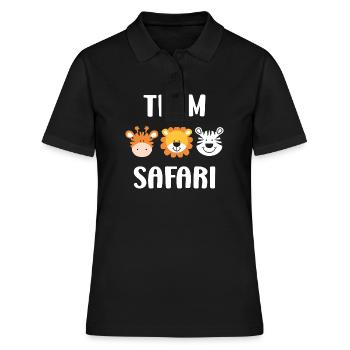 Team safari - Polo Femme - noir - Devant - Ailine (174cm)