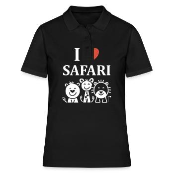 i love safari - Polo Femme - noir - Devant - Ailine (174cm)