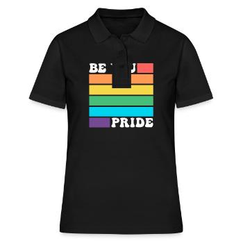 Soyez LGBTQ Gay Lesbian Pride Ally Drapeau arc-en-ciel - Polo Femme - noir - Devant - Ailine (174cm)