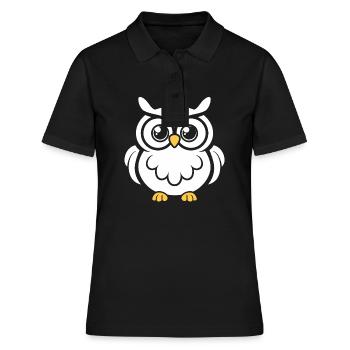 chouette - Polo Femme - noir - Devant - Ailine (174cm)