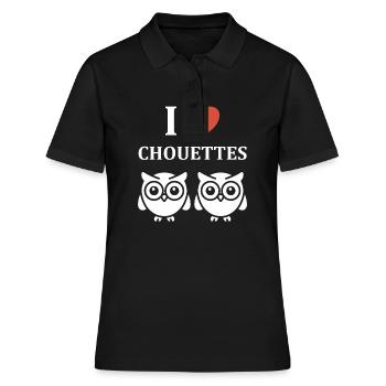 Netter Humor - Frauen Polo Shirt - Schwarz - Vorne - Ailine (174cm)