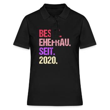 Meilleure épouse de la Saint-Valentin depuis 2020 - Polo Femme - noir - Devant - Ailine (174cm)