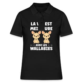 Wallaby - Polo Femme - noir - Devant - Ailine (174cm)