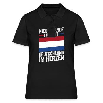 Néerlandais Allemand Pays-Bas Pays-Bas - Polo Femme - noir - Devant - Ailine (174cm)