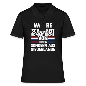 Pays-Bas Pays-Bas Pays-Bas - Polo Femme - noir - Devant - Ailine (174cm)