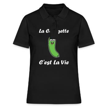 courgette - Polo Femme - noir - Devant - Ailine (174cm)