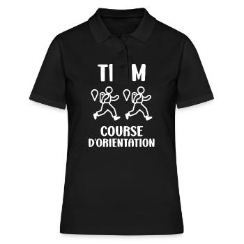 course d'orientation - Polo Femme - noir - Devant - Ailine (174cm)