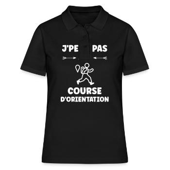course d'orientation - Polo Femme - noir - Devant - Ailine (174cm)