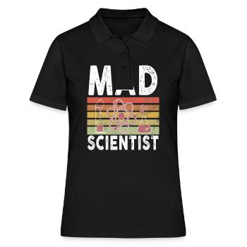 Mad Scientist - Women's Polo Shirt - black - Front - Ailine (174cm)