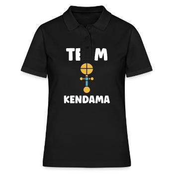 Kendama - Frauen Polo Shirt - Schwarz - Vorne - Ailine (174cm)