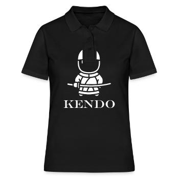 KENDO - Women's Polo Shirt - black - Front - Ailine (174cm)