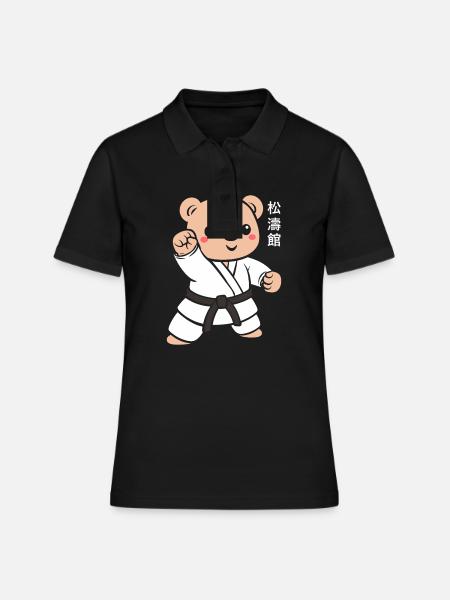 karate - Polo Femme - noir