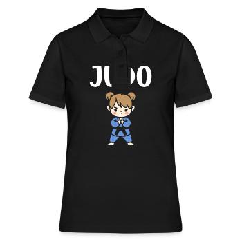 Judo - Frauen Polo Shirt - Schwarz - Vorne - Ailine (174cm)
