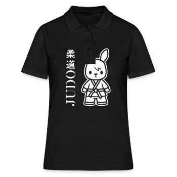 judo - Women's Polo Shirt - black - Front - Ailine (174cm)