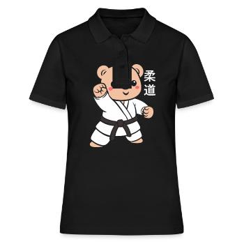 Judo - Frauen Polo Shirt - Schwarz - Vorne - Ailine (174cm)