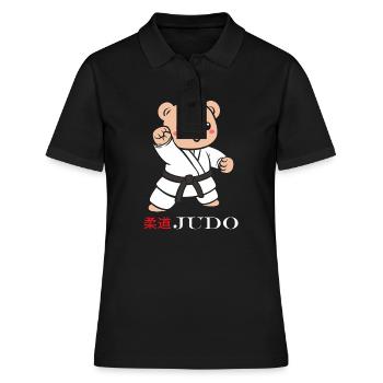 Judo - Frauen Polo Shirt - Schwarz - Vorne - Ailine (174cm)
