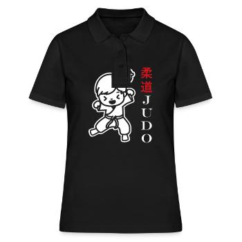 Judo - Frauen Polo Shirt - Schwarz - Vorne - Ailine (174cm)