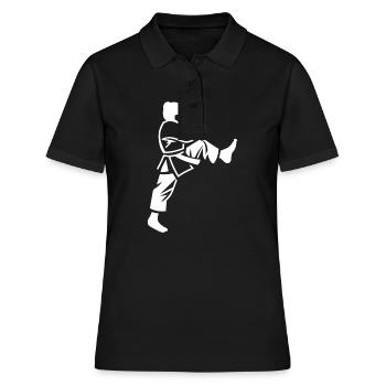 Taekwondo - Women's Polo Shirt - black - Front - Ailine (174cm)