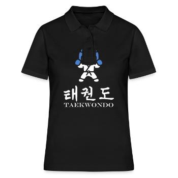 Taekwondo - Women's Polo Shirt - black - Front - Ailine (174cm)