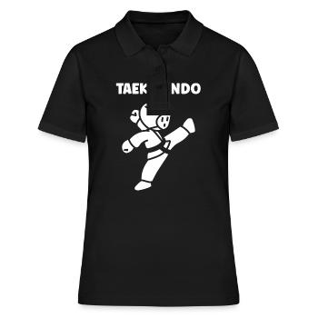 Taekwondo - Women's Polo Shirt - black - Front - Ailine (174cm)