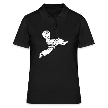 Taekwondo - Women's Polo Shirt - black - Front - Ailine (174cm)