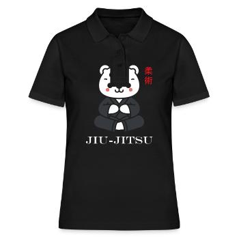 Jiu Jitsu - Frauen Polo Shirt - Schwarz - Vorne - Ailine (174cm)