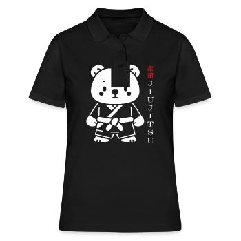 Jiu Jitsu - Frauen Polo Shirt - Schwarz - Vorne - Ailine (174cm)