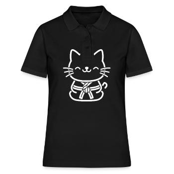 Jiu Jitsu - Frauen Polo Shirt - Schwarz - Vorne - Ailine (174cm)